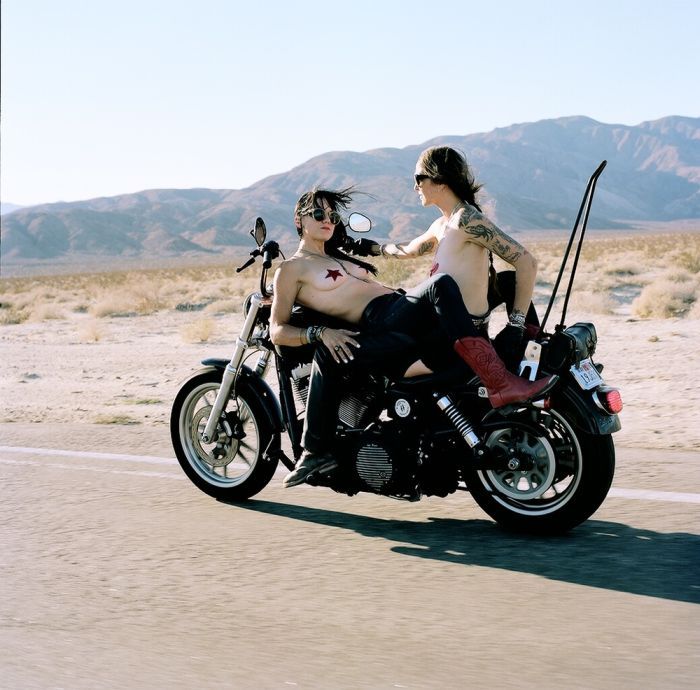 Girls on a motorcycle in Hermosillo
